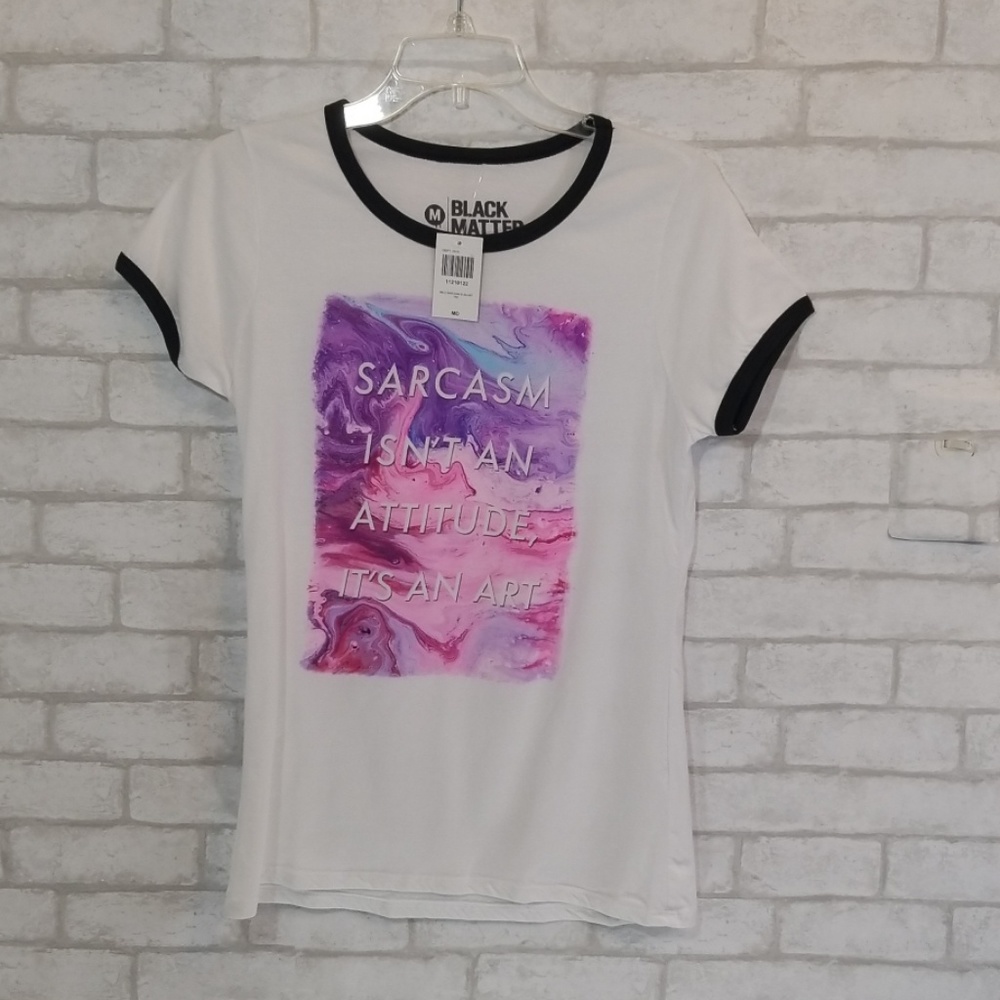 Black matter graphic  tee size M
